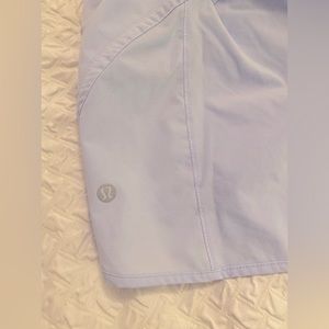 COPY - Lululemon “Track That High-Rise Lined Short” - 5”. Meadowsweet Pink Colo…